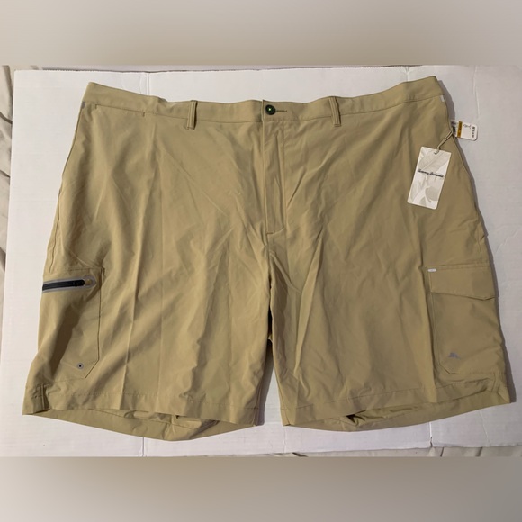 NWT Tommy Bahama Men's Island Zone Stretch Cargo Shorts 4XLB Tan 10" Inseam RARE - Picture 1 of 16